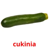 cukinia picture flashcards