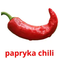 papryka chili picture flashcards