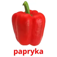 papryka picture flashcards