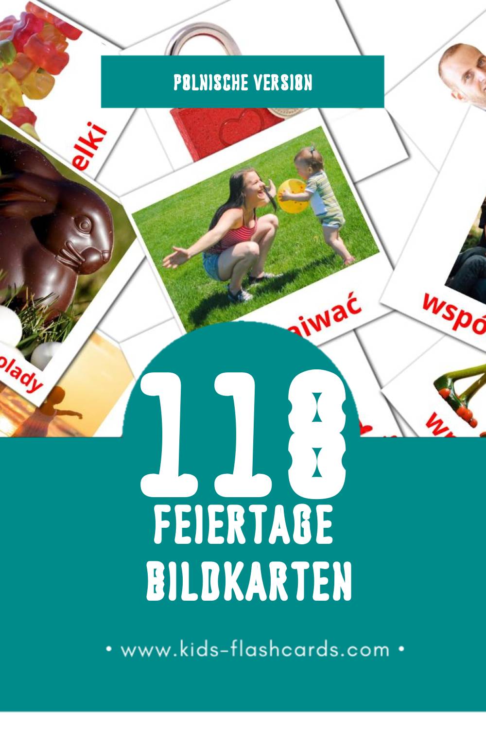 Visual Święta Flashcards für Kleinkinder (118 Karten in Polnisch)
