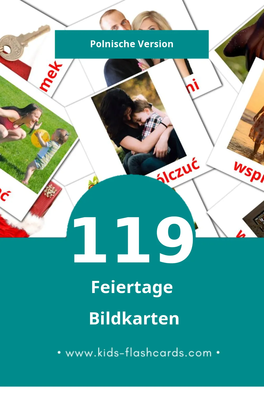 Visual Święta Flashcards für Kleinkinder (119 Karten in Polnisch)