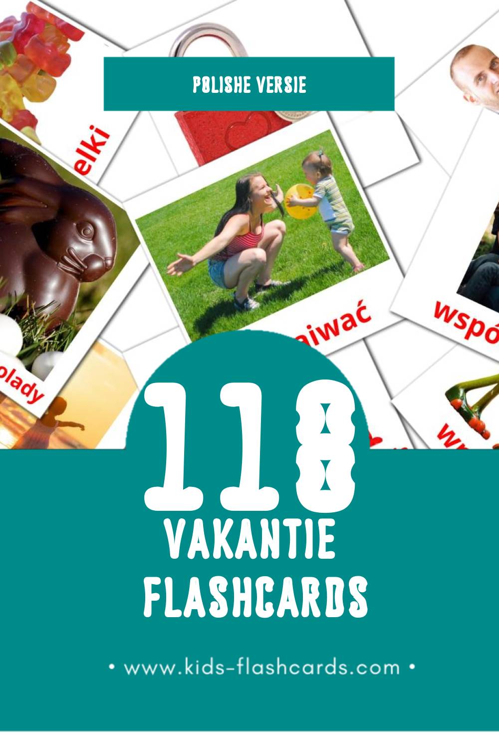 Visuele Święta Flashcards voor Kleuters (118 kaarten in het Polish)