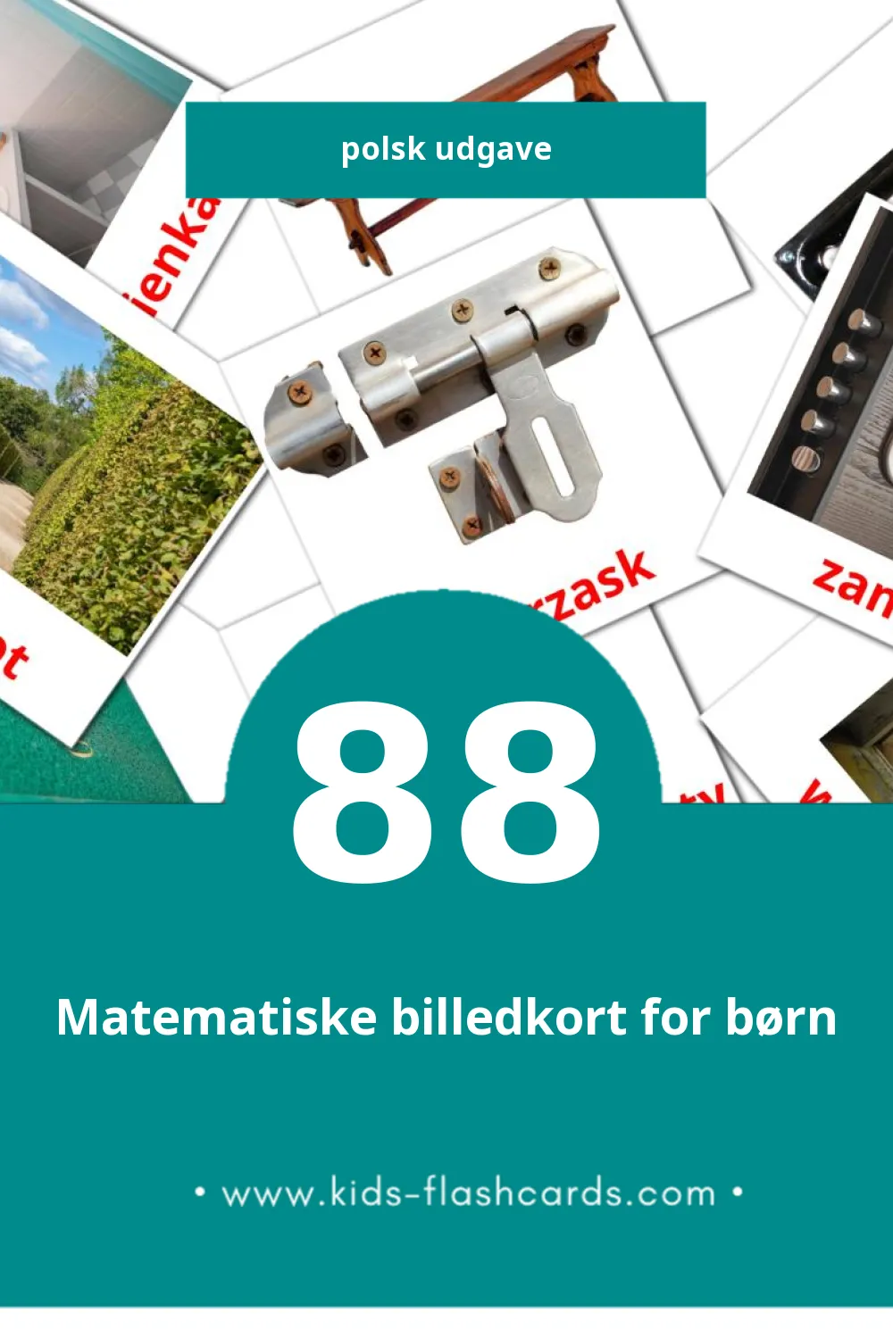 Visuelle billedkort for børn om Dom til småbørn (88 kort på Polsk)
