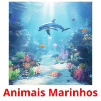 Animais Marinhos cartões com imagens