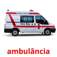 ambulância cartões com imagens