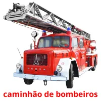 caminhão de bombeiros cartões com imagens