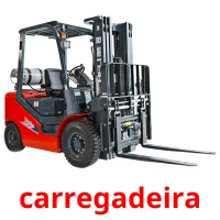 carregadeira cartões com imagens