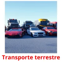 Transporte terrestre cartões com imagens