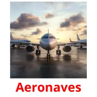 Aeronaves cartões com imagens