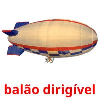 balão dirigível flashcards illustrate