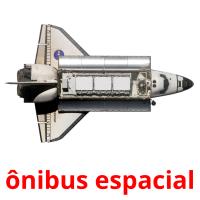 ônibus espacial cartões com imagens