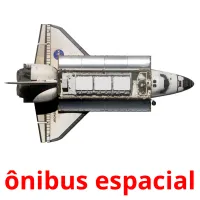 ônibus espacial cartões com imagens