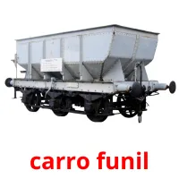 carro funil cartões com imagens