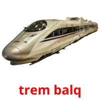 trem balq cartões com imagens