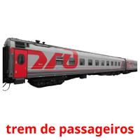 trem de passageiros Tarjetas didacticas