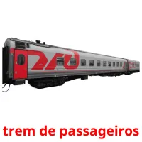 trem de passageiros cartões com imagens