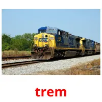 trem cartões com imagens