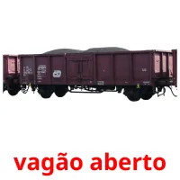 vagão aberto picture flashcards