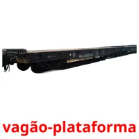 vagão-plataforma picture flashcards