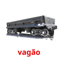 vagão cartões com imagens