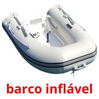 barco inflável flashcards illustrate