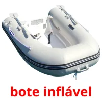bote inflável picture flashcards