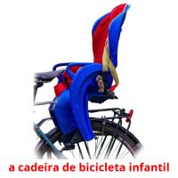 a cadeira de bicicleta infantil Bildkarteikarten