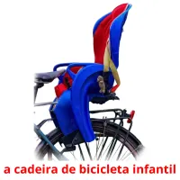 a cadeira de bicicleta infantil picture flashcards