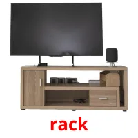 rack cartões com imagens