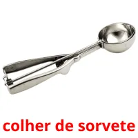 colher de sorvete cartões com imagens