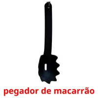 pegador de macarrão cartões com imagens