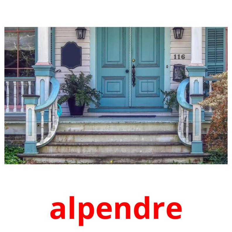 alpendre picture flashcards