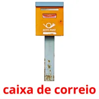 caixa de correio cartões com imagens