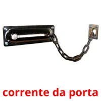 corrente da porta cartões com imagens