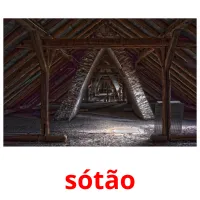 sótão cartões com imagens