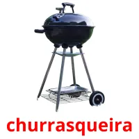 churrasqueira cartões com imagens