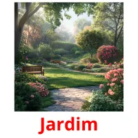 Jardim cartões com imagens