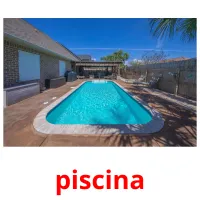 piscina cartões com imagens