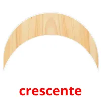 crescente cartões com imagens