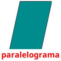 paralelograma cartões com imagens