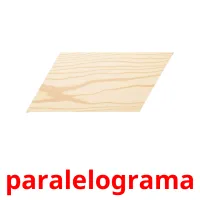 paralelograma cartões com imagens