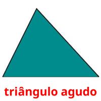 triângulo agudo cartões com imagens