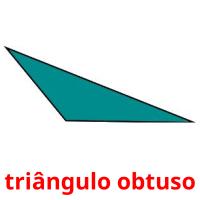 triângulo obtuso cartões com imagens