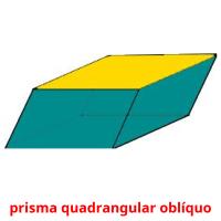 prisma quadrangular oblíquo card for translate