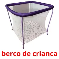 berco de crianca picture flashcards