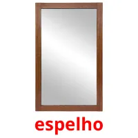 espelho cartões com imagens