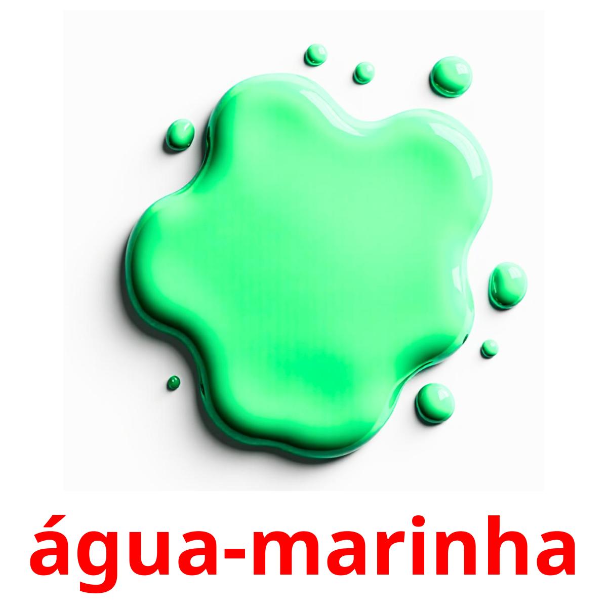 água-marinha picture flashcards