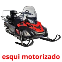 esqui motorizado cartões com imagens