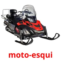 moto-esqui picture flashcards