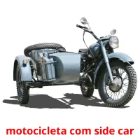 motocicleta com side car cartões com imagens